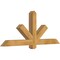 Ekena Millwork Kennewick Rough Sawn Timber Gable Bracket, Western Red Cedar, 60"W x 25"H x 4"D x 4"F, 10/12 Pitch GBW060X25X0404KEN00RWR - alternate 3
